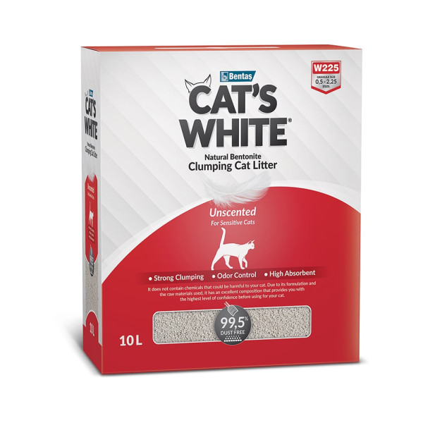 cat's white natural (кэтс вайт) комкующийся наполнитель натуральный без ароматизатора для кошачьего туалета